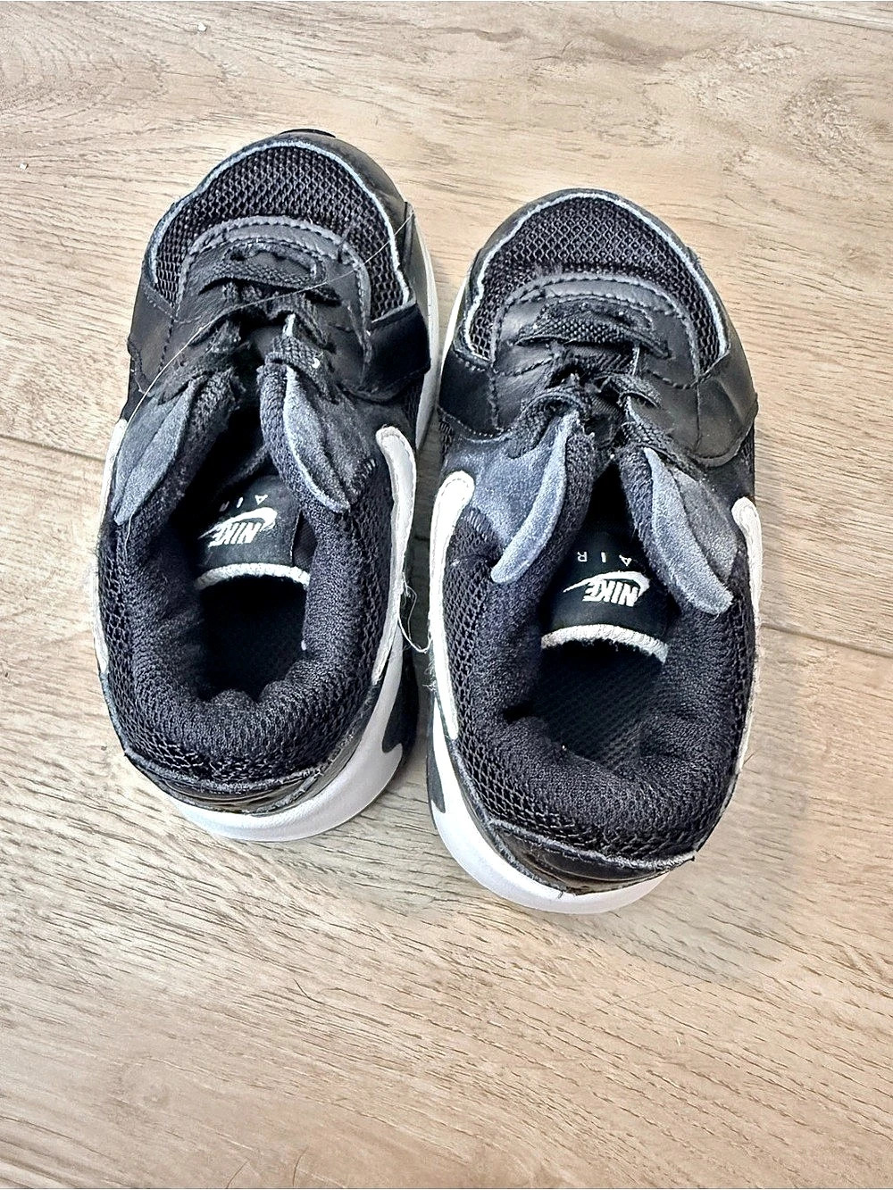 Nike Air Max Excee Toddler (CD6893-001) ) Black & White Sneakers Girls US 8